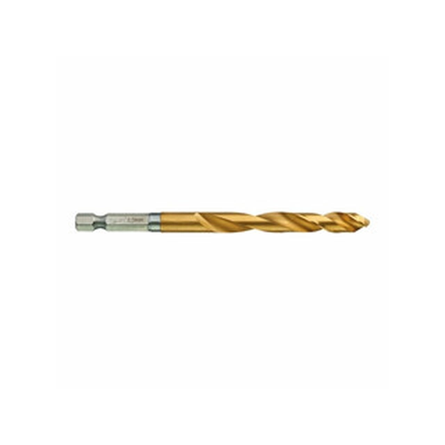 Milwaukee 8 x 70 x 111 mm 1/4 Soclu hexagonal HSS-TIN burghiu pentru metal 5 buc