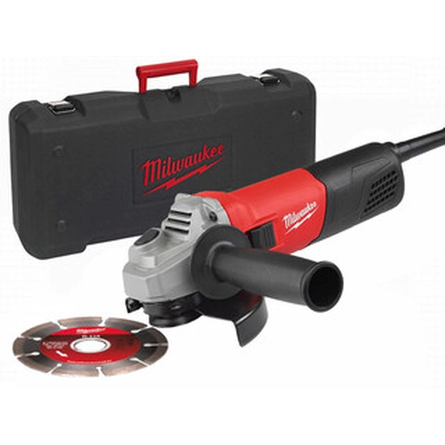 Milwaukee AG800-115ED-SET electric angle grinder 115 mm | 11500 RPM | 800 W | In a suitcase