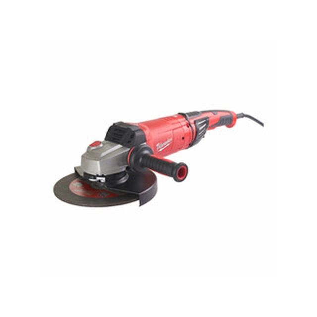 Milwaukee AGVKB-24-230EKXKIT electric angle grinder 230 mm | 6500 RPM | 2400 W | In a suitcase