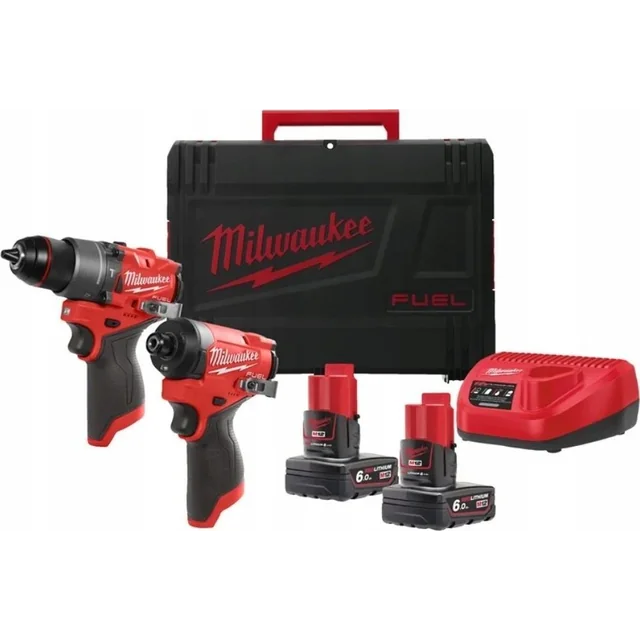 Milwaukee Akumuliatorinių įrankių rinkinys MILWAUKEE σετ ηλεκτρικών εργαλείων M12 FPP2A2-602X