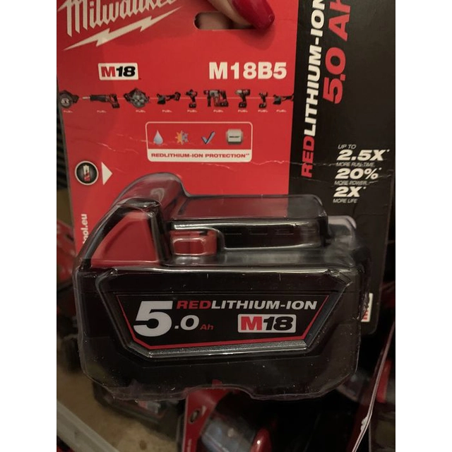 Batería Milwaukee M18 REDLITHIUM-ION 5.0Ah