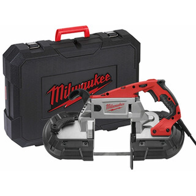 Milwaukee BS125 elektrisk håndbåndsavsavbånd: 1140 x 13 mm | Båndhastighed: 0 - 116 m/min | I en kuffert