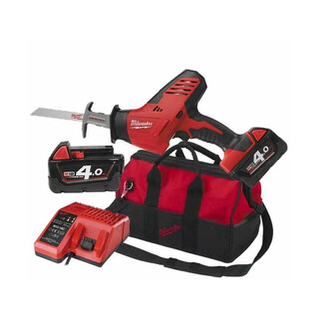 Milwaukee C18 HZ-402B cordless jigsaw 18 V | 50 mm | Carbon brush | 2 x 4 Ah battery + charger | In a cardboard box