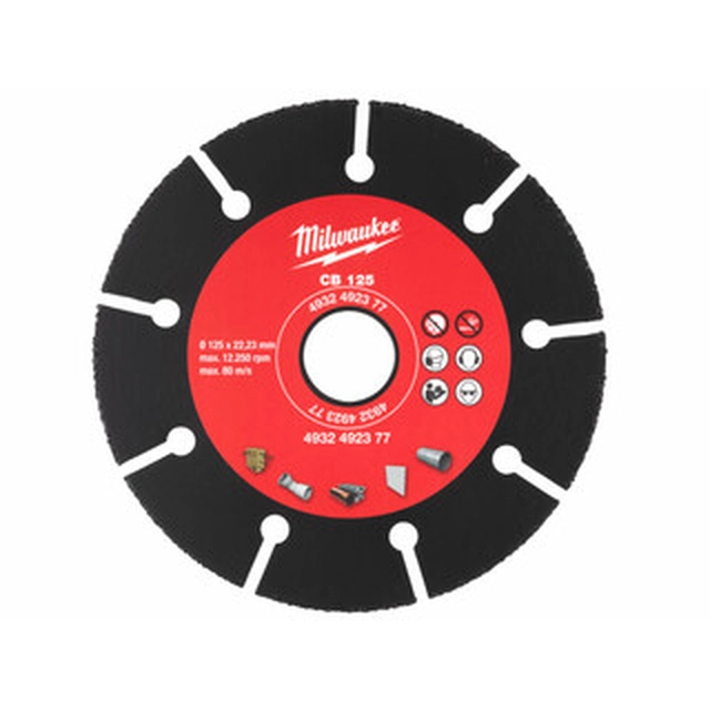 Milwaukee CB 125 carbide cutting wheel