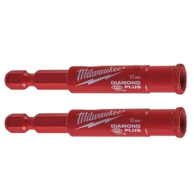 Milwaukee Diamond Plus 10 mm 2-dielny diamantový vrták do vŕtačky