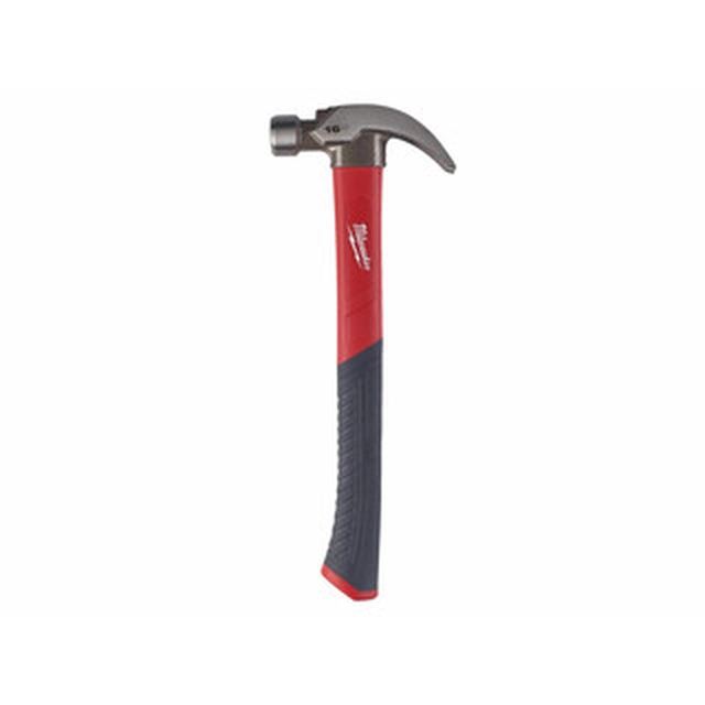 Milwaukee Fiberglass curved 450g hammer