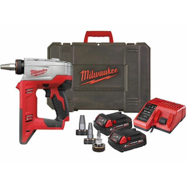 Milwaukee HD18PXP-H10202C Akumulátorový expandér potrubí 18 V | 12 - 40 mm | Carbon Brushless | 2 x 2 Ah baterie + nabíječka | V kufru