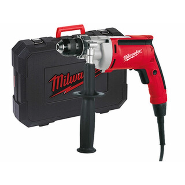 Milwaukee HDE13RQX electric drill chuck 230 V | 950 W | 0 to 850 RPM | Chuck 0 - 13 mm | In metal 13 mm | In a suitcase