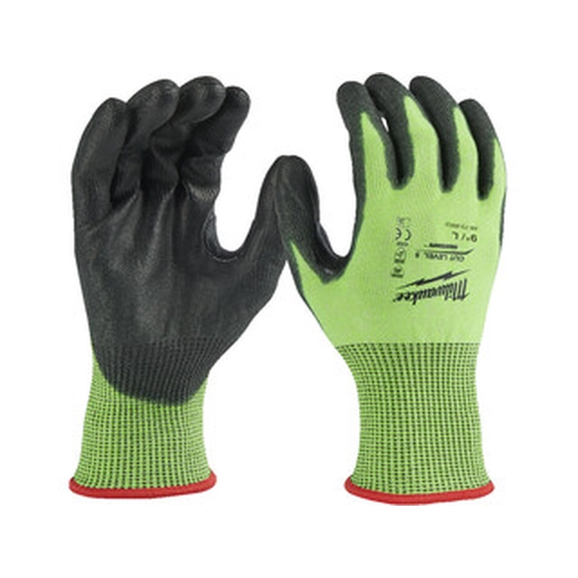 Milwaukee Hi-Vis 5/E cut level L/9-es cut-proof gloves