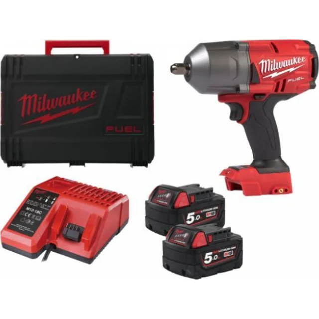 Milwaukee Impact Wrench CORDLESS IMPACT WRENCH 1/2'' M18FHIWP12-502X 2*5.0AH