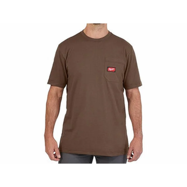 Milwaukee kortärmad T-shirt L | Brun