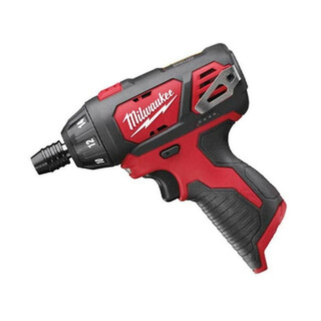 Milwaukee M12 BSD-0 akumulátorový vŕtací skrutkovač s držiakom bitov 12 V | 20 Nm | Uhlíková kefa | Bez batérie a nabíjačky | V kartónovej krabici