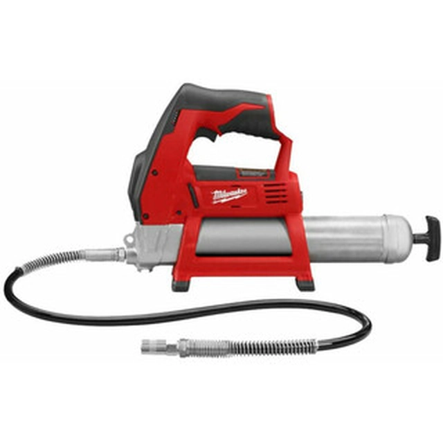 Milwaukee M12 GG-0 cordless grease gun 12 V | 400 ml | 562 bar | Carbon brush | Without battery and charger | In a cardboard box