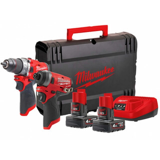 Milwaukee M12FPP2A-402X mašinų paketas