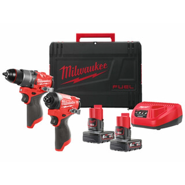 Milwaukee M12FPP2A2-602X machine package in Heavy Duty case