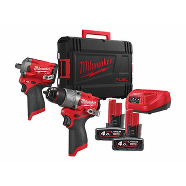 Milwaukee M12FPP2H2-402X mašinų paketas Kofferyje