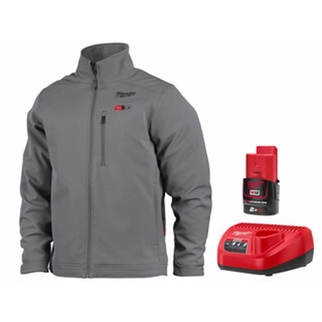 Milwaukee M12HJGREY5-201(XL) uppvärmd jacka 12 V | XL| grå