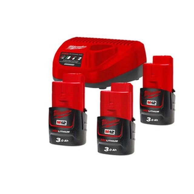 Milwaukee M12NRG-303 батерия и зарядно устройство 12 V | 3 Ах