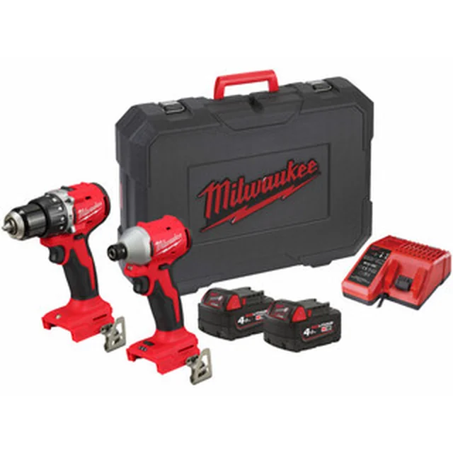 Milwaukee M18 BLCPP2A-402C mašinų paketas Heavy Duty dėkle