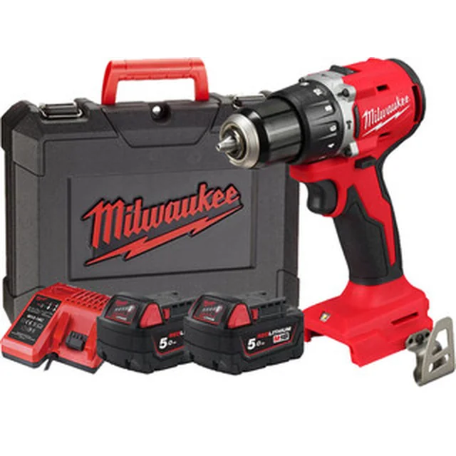 Milwaukee M18 BLPDRC-502C accuklopboormachine 2 x M18 B5 + M12-18 C