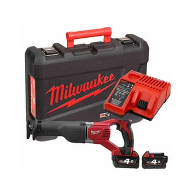 Milwaukee M18 BSX-402C akkus orrfűrész 18 V | 300 mm | Szénkefés | 2 x 4 Ah akku + töltő | Kofferben