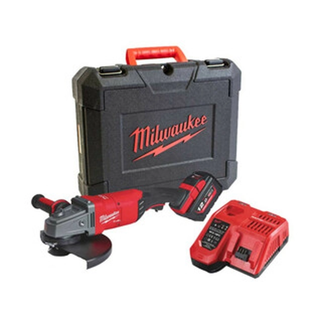 Milwaukee M18 FLAG230XPDB-121C akumulatora leņķa slīpmašīna 18 V | 230 mm | 6600 RPM | Oglekļa brushless | 1 x 12 Ah akumulators + lādētājs | Čemodānā