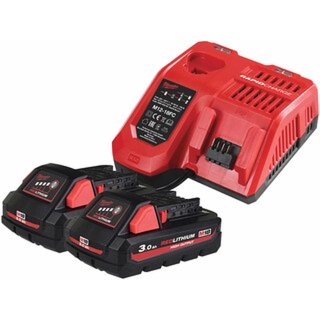 Milwaukee M18 HNRG - 302 akku- ja laturisarja 18 V | 3 Ah