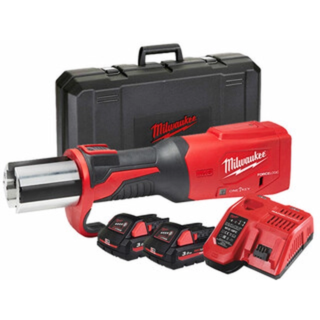 Milwaukee M18 ONEBLHPT-302C Akku-Rohrpresse Standard | 18 V | 0 - 108 mm | 32 kN | Carbon bürstenlos | 2 x 3 Ah Akku + Ladegerät | In einem Koffer