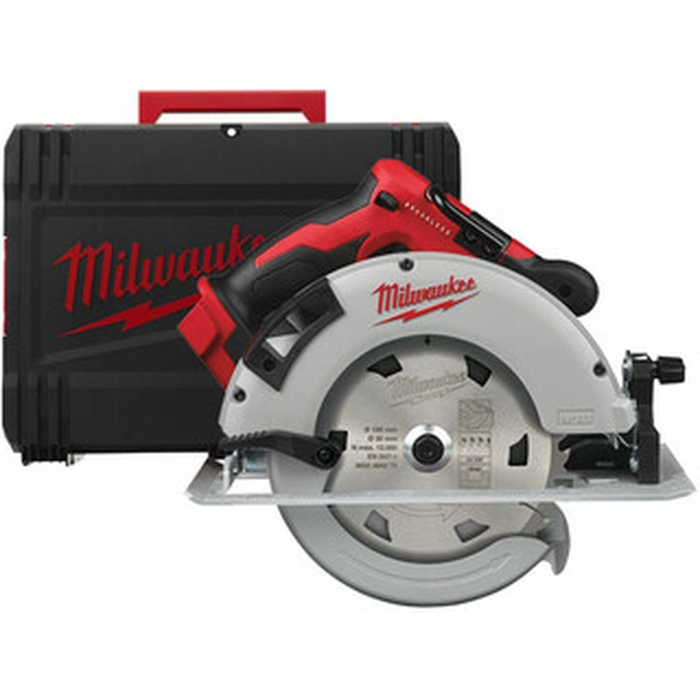 Milwaukee M18BLCS66-0X akkupyörösaha 18 V | Pyörösahanterä 190 mm x 30 mm | Leikkaus max. 66 mm | Hiiliharjaton | Ilman akkua ja laturia | Heavy Duty -tapauksessa