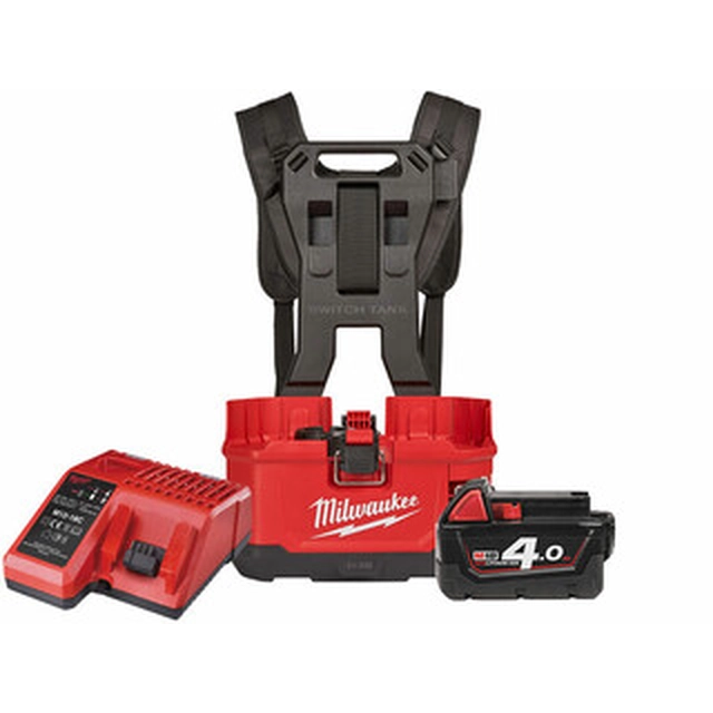 Milwaukee M18BPFPH-401 акумулаторна пръскачка 18 V | 15 l | Обща доставка. 4,6 - 0 l/min | Карбонова четка | 1 x 4 Ah батерия + зарядно | В картонена кутия