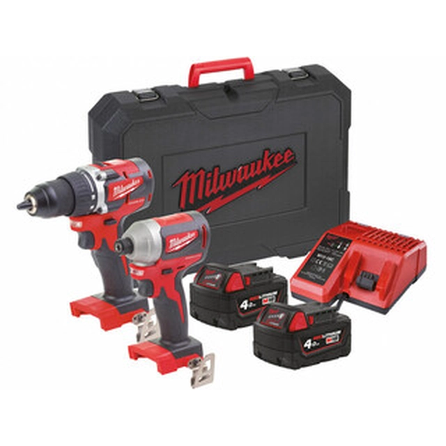 Milwaukee M18BPP2D-402C mašinų paketas