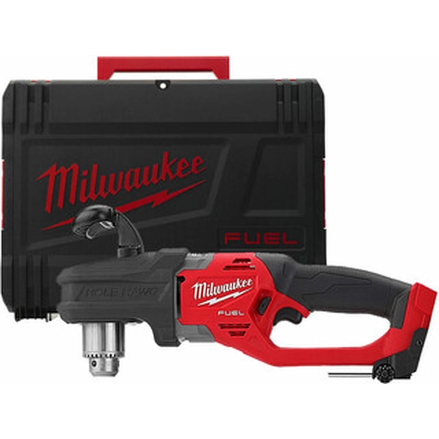 Milwaukee M18CRAD2-0X akkukulmaporakone 18 V | 30 Nm | 0 - 13 mm | Hiiliharjaton | Ilman akkua ja laturia | Heavy Duty -tapauksessa