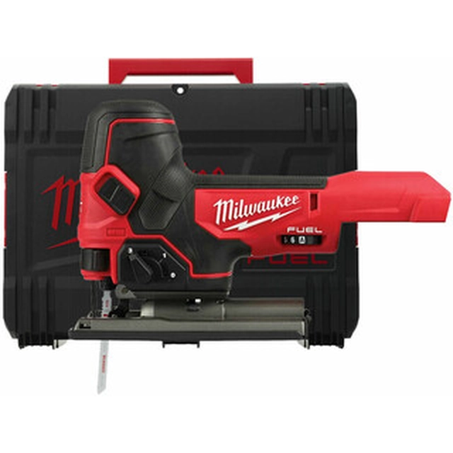 Milwaukee M18FBJS-0X akkuhakasaha 18 V | 100 mm | Hiiliharjaton | Ilman akkua ja laturia | Heavy Duty -tapauksessa