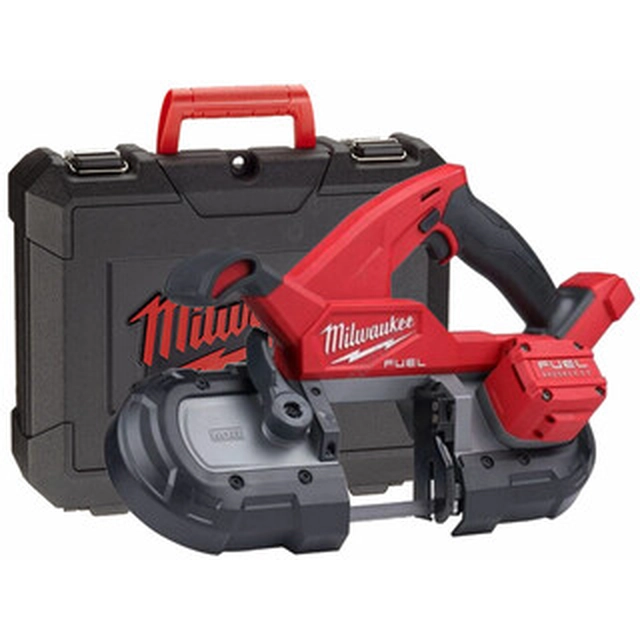 Milwaukee M18FBS85-0C Akku-Handbandsäge 18 V | Sägeband 899 mm x 13 mm x 0,5 mm | Carbon bürstenlos | Ohne Akku und Ladegerät | In einem Koffer