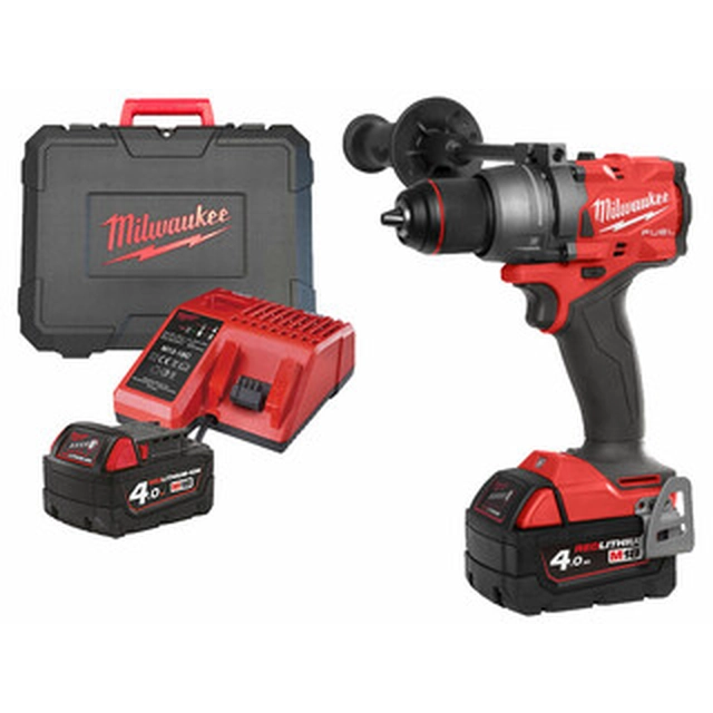 Milwaukee M18FDD3-402C cordless drill driver with chuck