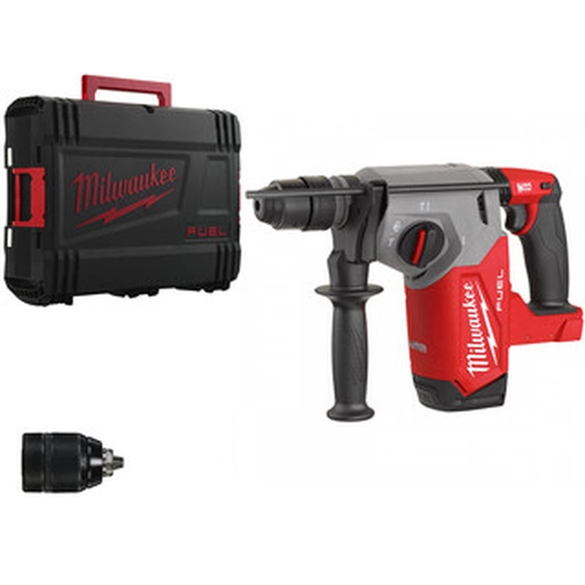 Milwaukee M18FHX-0X accuklopboormachine 18 V | 2,5 J | In beton 26 mm | 3,4 kg | Koolborstelloos | Zonder batterij en oplader | In Heavy Duty-koffer