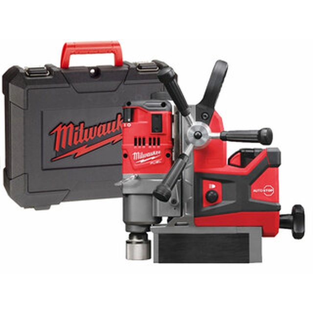 Milwaukee M18FMDP-0 accu-magneet-statiefboormachine 18 V | Diameter 0 - 38 | 19 mm Weldon | Koolborstelloos | Zonder batterij en oplader | In een koffer