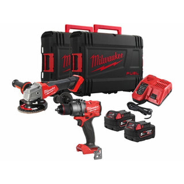 Milwaukee M18FPP2E3-502X mašinų paketas Heavy Duty dėkle