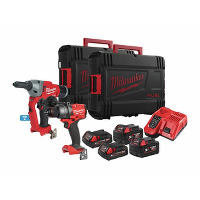 Milwaukee M18FPP2G3-524X Maschinenpaket im Koffer