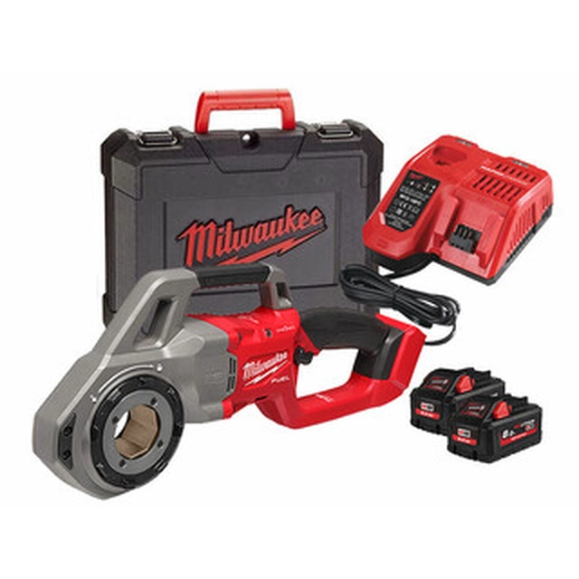 Milwaukee M18FPT114-802C Cordless Threader 18 V | 1/8 to 1/4 inches | Carbon Brushless | 2 x 8 Ah battery + charger | In a suitcase