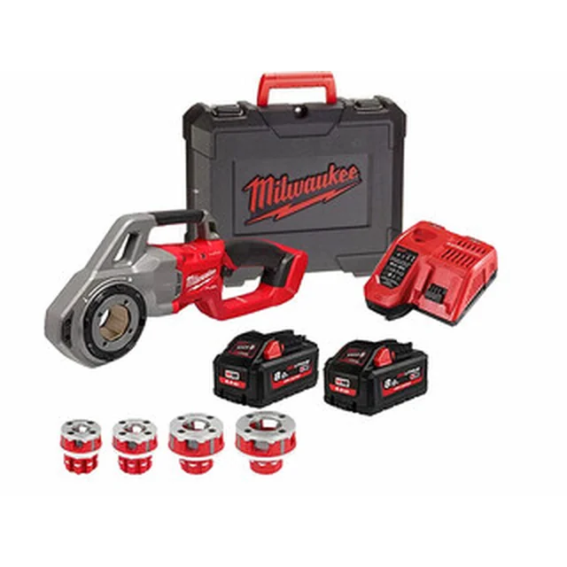 Milwaukee M18FPT114-802CA Cordless Threader 18 V | 1/8 to 1/4 inches | Carbon Brushless | 2 x 8 Ah battery + charger | In a suitcase