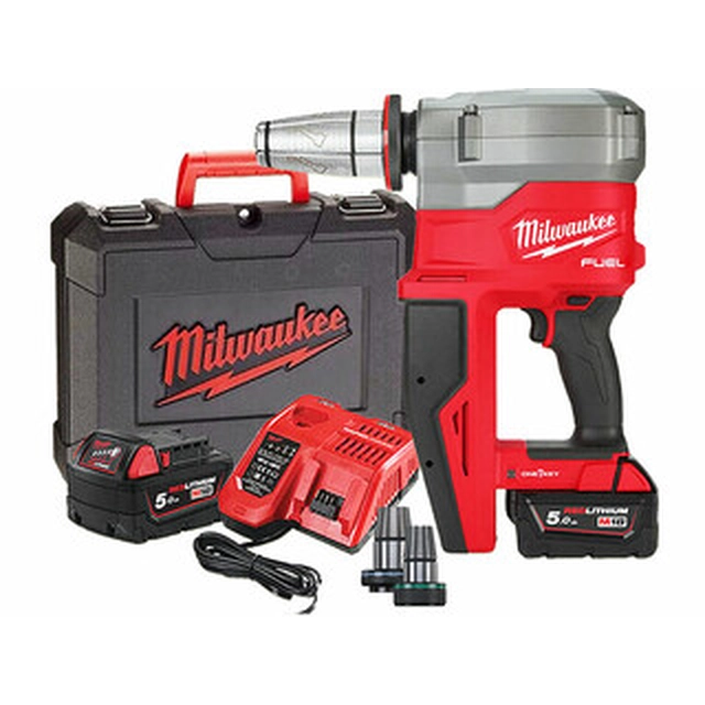 Milwaukee M18FPXP-H06502C Akumulátorový expandér potrubí 18 V | 32 - 50 mm | Carbon Brushless | 2 x 5 Ah batéria + nabíjačka | V kufri