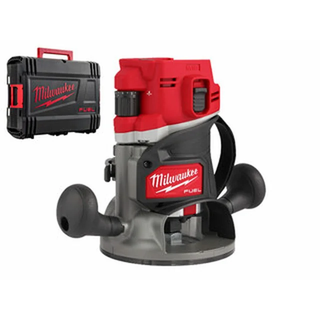 Milwaukee M18FR12-0X akkus felsőmaró 18 V | 8 - 12,7 mm | 12000 - 25000 RPM | Szénkefementes | Akku és töltő nélkül | Heavy Duty kofferben