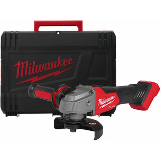 Milwaukee M18FSAG125X-0X akkukulmahiomakone 18 V | 125 mm | 8500 RPM | Hiiliharjaton | Ilman akkua ja laturia | Heavy Duty -tapauksessa