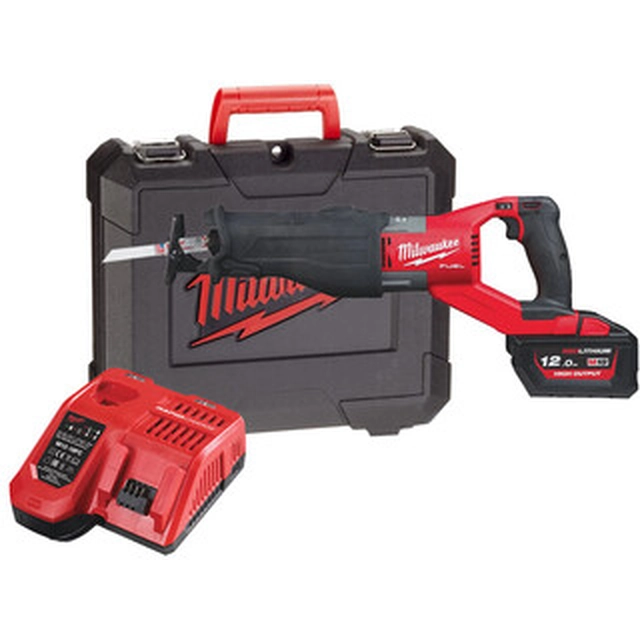 Milwaukee M18FSX-121C ferăstrău cu acumulator 18 V | 300 mm | Fără perii de cărbune | 1 x 12 Ah baterie + încărcător | Într-o valiză