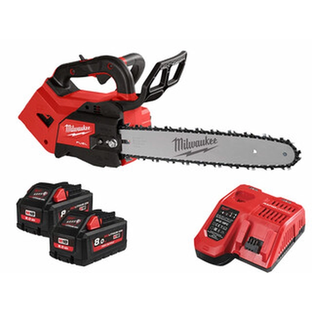 Milwaukee M18FTHCHS35-802 Akku-Kettensäge 18 V | 350 mm | Carbon bürstenlos | 2 x 8 Ah Akku + Ladegerät | Im Karton