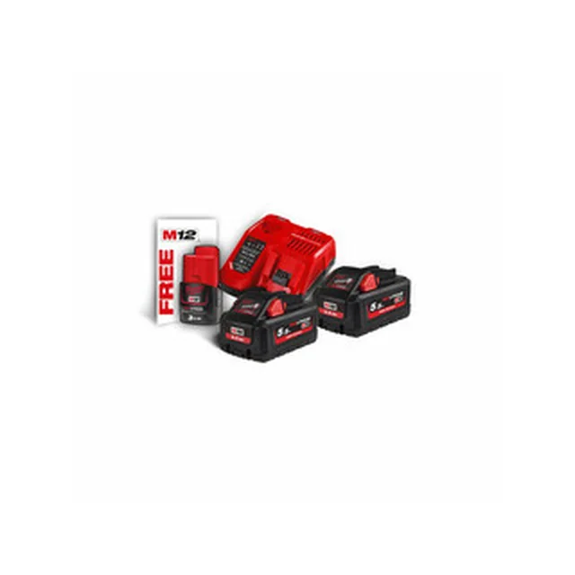 Milwaukee M18HNRG-552 batteri och laddare set 18 V | 5,5 Ah