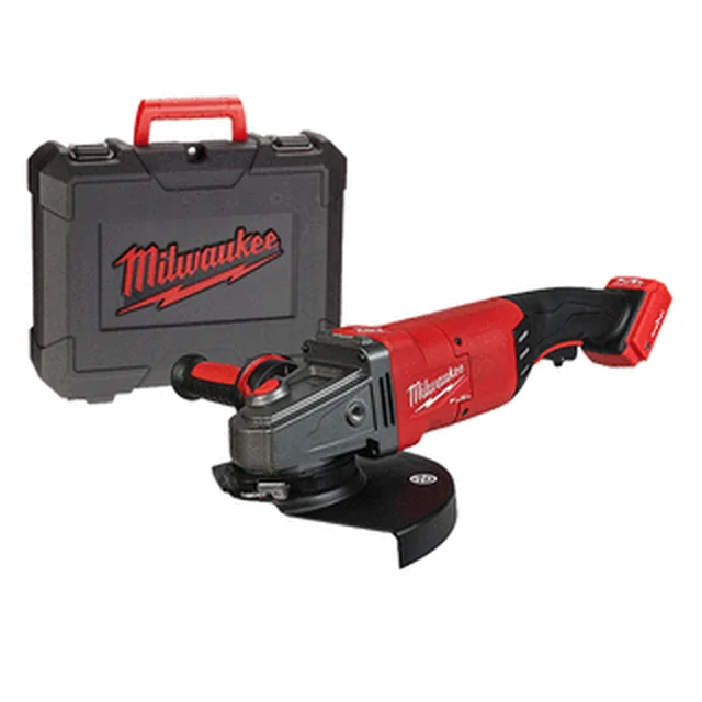 Milwaukee M18ONEFLAG230XPDB-0C akkukulmahiomakone 18 V | 230 mm | 6600 RPM | Hiiliharjaton | Ilman akkua ja laturia | Matkalaukussa