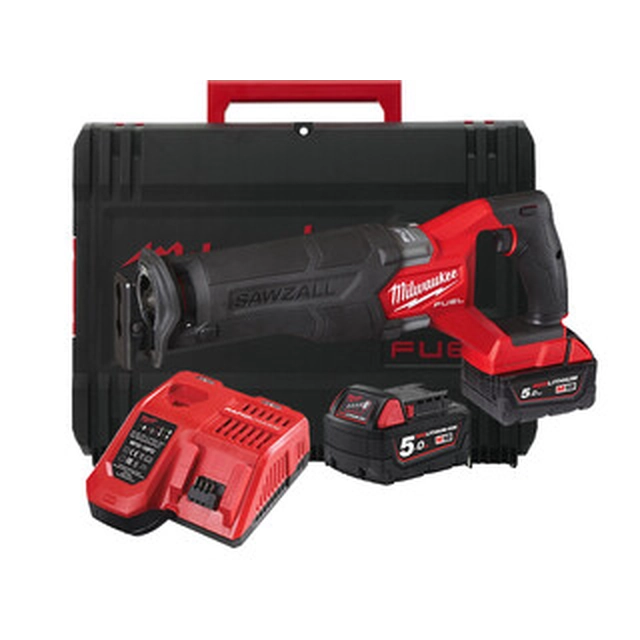 Milwaukee M18ONEFSZ-502X akumulátorová pila na železo 18 V | 300 mm | Carbon Brushless | 2 x 5 Ah baterie + nabíječka | V případě Heavy Duty