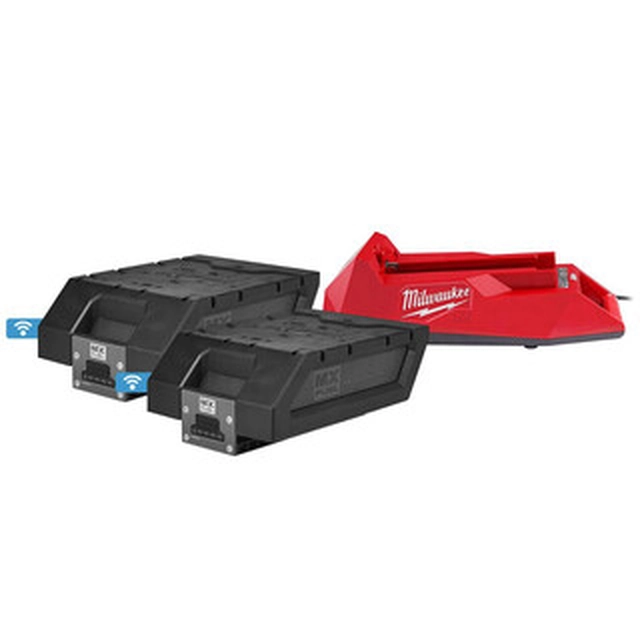 Milwaukee MXF NRG-406 batteri och laddare set 72 V | 6 Ah